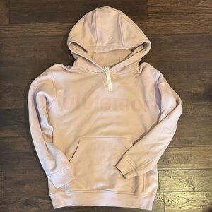 lululemon athletica Dusty Pink Logo Pullover Hoodie
